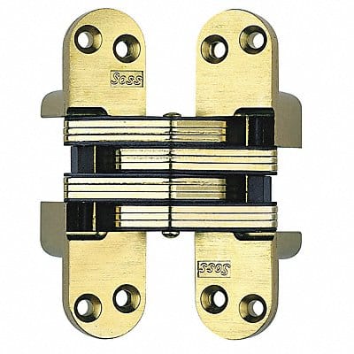 Hinge Invisible Satin Brass 4 5/8 In