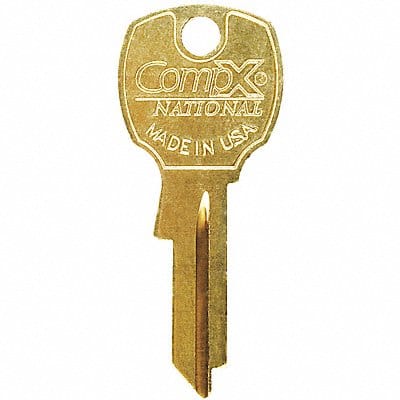 Key Blank For 4DED5 Bright Brass