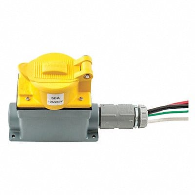 Prewired Receptacle 125/250V CS6369 Ylw