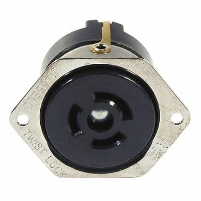 Flanged Locking Receptacle Industrial