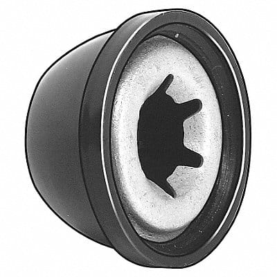 Cap Nut Stl Plastic 3/16 In PK25