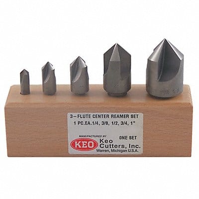 Countersink Set 5 PC 1 FL 90 Deg TiAlN