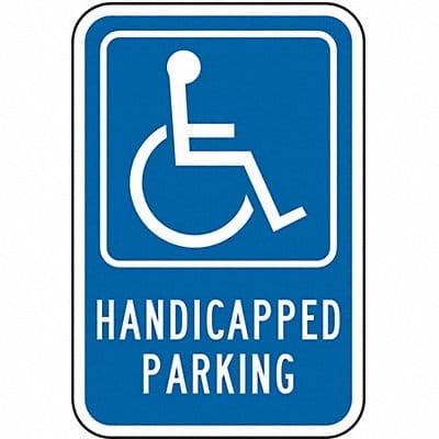 Handicapped Parking Sign 18 x 12