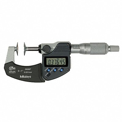 Digital Disk Micrometer 0-1 In 0.00005In