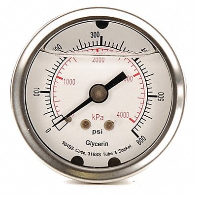 D1361 Pressure Gauge Liquid Filled 2 In