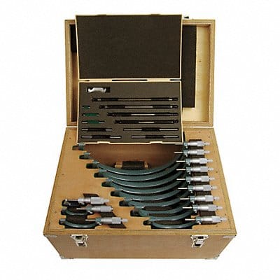 Micrometer Set 0-12 0.0001In 12 Pc