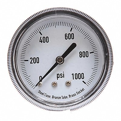 D1379 Panel Mount Pressure Gauge U Clamp 2-1/2