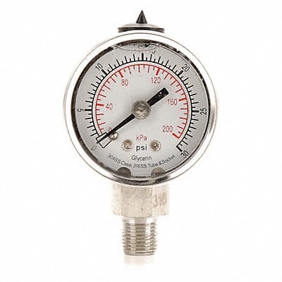 D1355 Pressure Gauge Liquid Filled 1-1/2 In