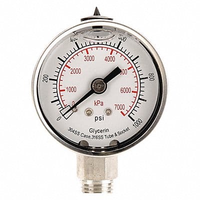 D1359 Pressure Gauge Liquid Filled 2 In