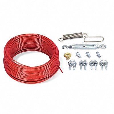 Cable Kit Plastic Coated Steel 164 ft L