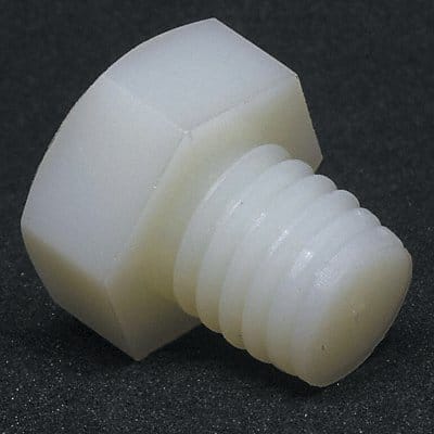 HxHdCpScrw Nylon 30mm M8-1.25 10PK