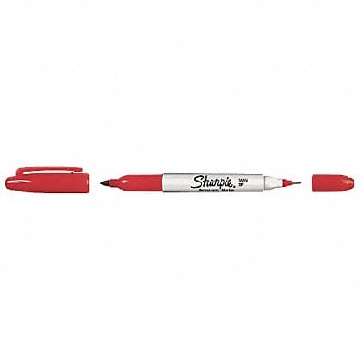 F5596 Twin Tip Permanent Marker Red PK12