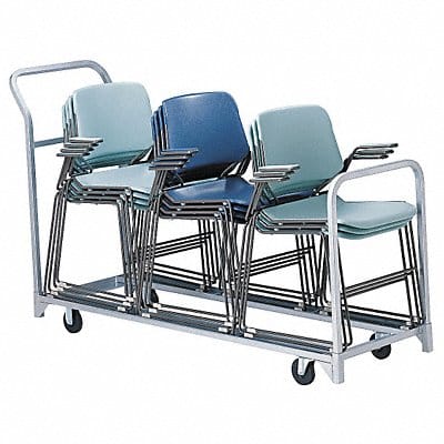 Folding/Stacked Chair Cart 67x22x43-1/4