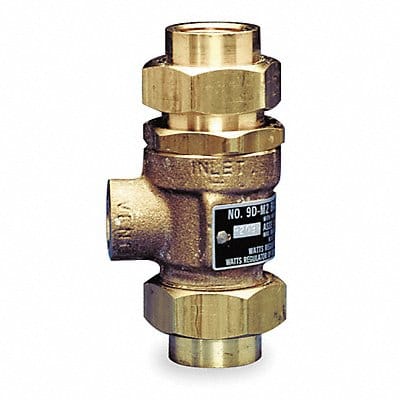 Dual Check Valve w Port Bronze 1/2 FNPT