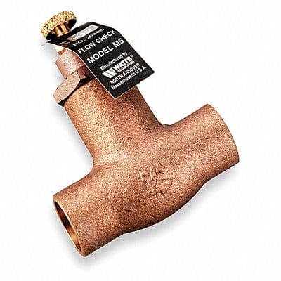 Flow Check Valve 3/4 In Sweat Bronze