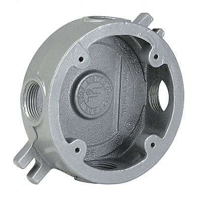 Round Outlet Box Medium 1/2 Hub 2.25 D