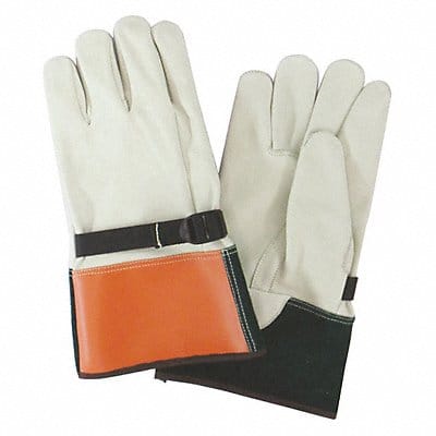 D1037 Elec. Glove Protector 7 Beige/Org/Grn PR