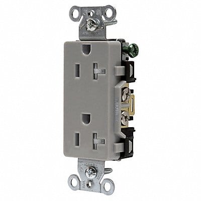 Receptacle Gray 20 A 2P3W Back Side 1PK