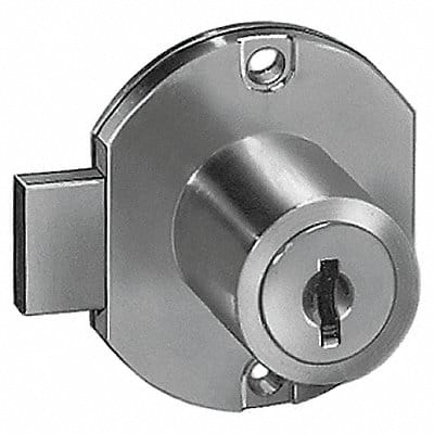 Cabinet Drawer Dead Bolt Lock Silr Round