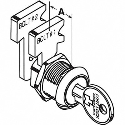 Cabinet and Drawer Dead Bolt Locks Silvr