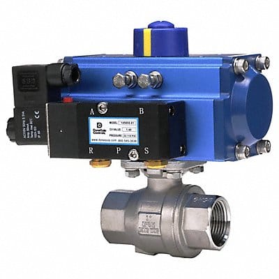 Ball Valve 1 In FNPT Spring Return SS