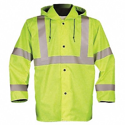 Jacket with Hood Hi-Vis Ylw/Grn S