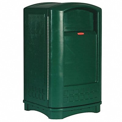 D0245 Trash Can 50 gal Green HDPE