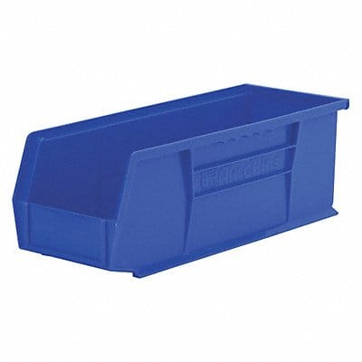 F8659 Hang and Stack Bin Blue Plastic 5 in