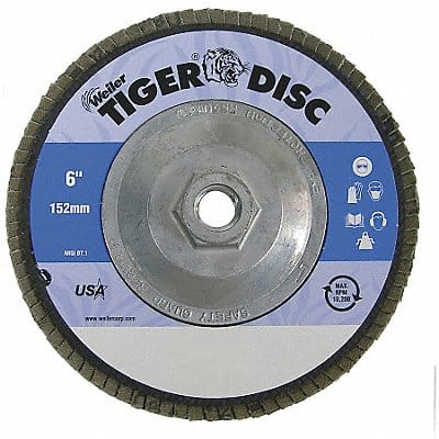 H7343 Fiber Disc 6 in Dia 5/8in Arbor 60 Grit