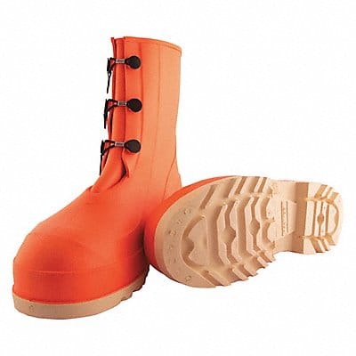 D0466 Rubber Boot Men s 13 Mid-Calf Orange PR