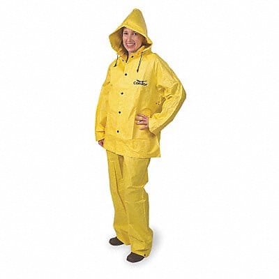 D2286 Rain Suit Jacket/Bib Unrated Yellow L