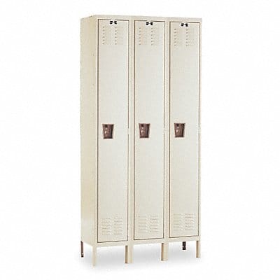 G3753 Wrdrb Lockr Lvrd 3 Wide 1 Tier Tan