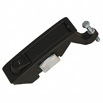 Compression Latch Keyed Blk Powder Coat