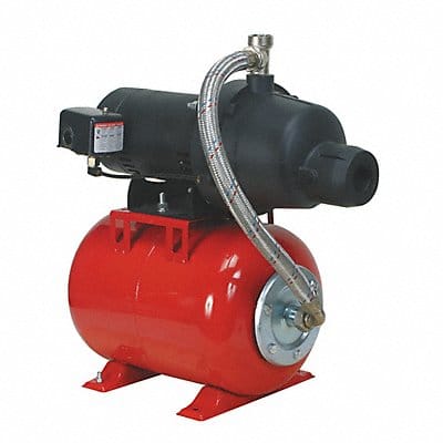 Well Jet Pump System 1/2 HP 6.0 gal tank