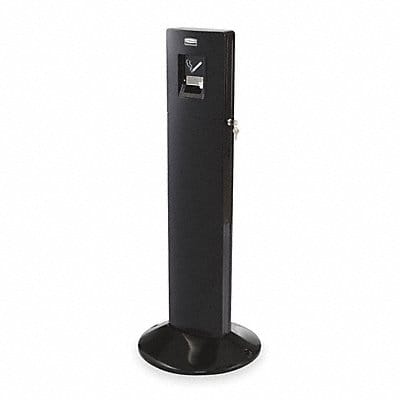 Cigarette Receptacle 1-19/32 gal Black