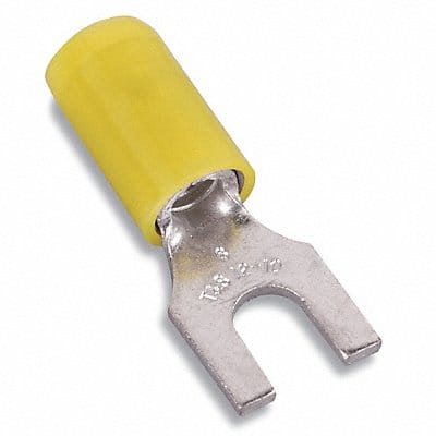 Fork Terminal Tin Copper Yellow PK50