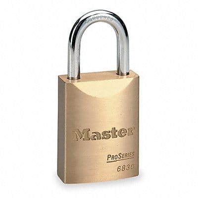 Keyed Padlock 25/32 in Rectangle Gold