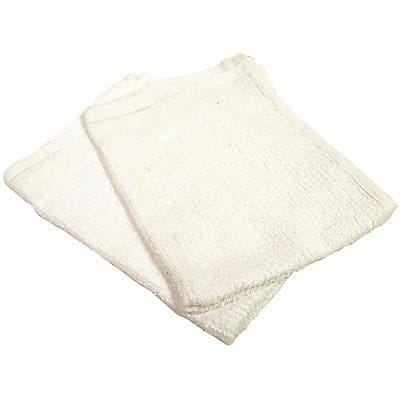 White Cloth Rag Terry 14 x17 PK12