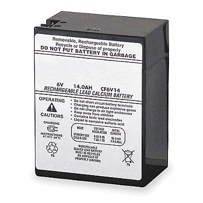 Battery 12V 168hr 6 1/8in Threaded