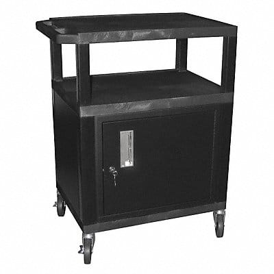 Audio-Visual Cart 200 lb Black 18 in L