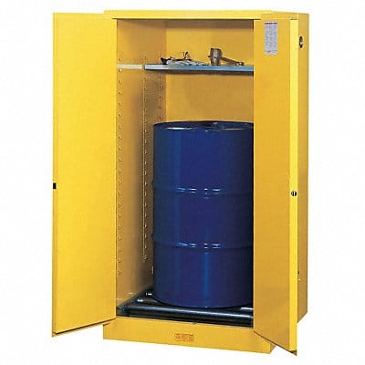 Flammable Safety Cabinet 55 gal Yellow