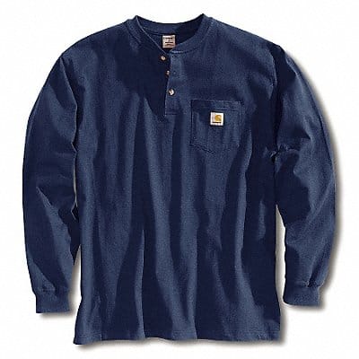 K7957 Long Sleeve Henley Navy M