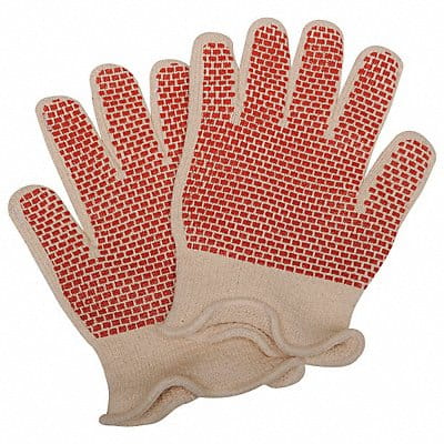 Heat-Resistant Gloves L Red/White PR