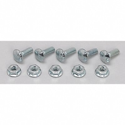 Screw And Flange Nut Electro Zinc PK50