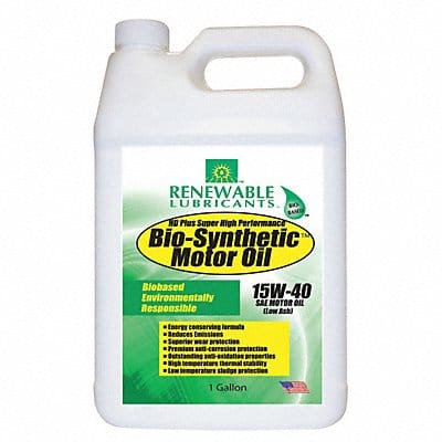 Engine Oil 15W-40 Bio-Synthetic 1gal