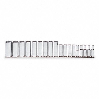 Socket Set 3/8 in Drive 18 Pieces 6Point