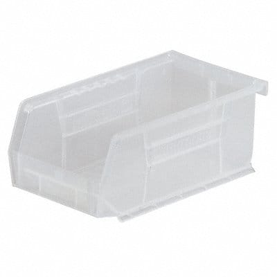 Hang and Stack Bin Clear Plastic 3 in