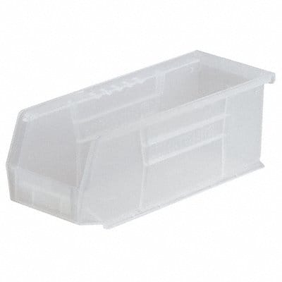 Hang and Stack Bin Clear Plastic 4 in