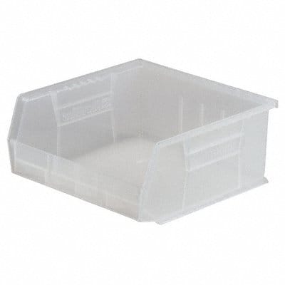 Hang and Stack Bin Clear Plastic 5 in