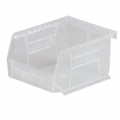 Hang and Stack Bin Clear Plastic 7 in